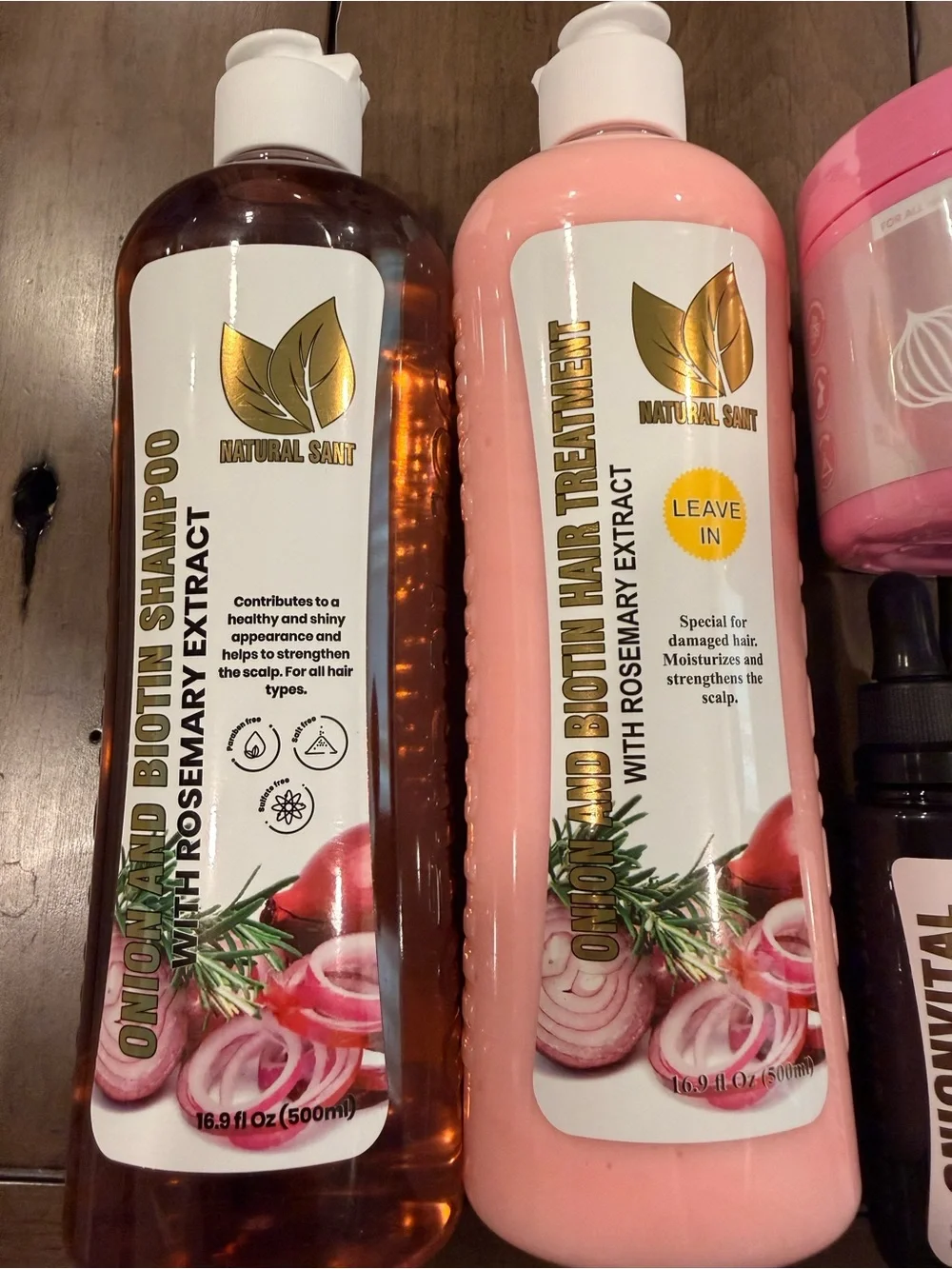 Revitalizing‎ Onion, Rosemary & Biotin Shampoo & Conditioner Treatments #221